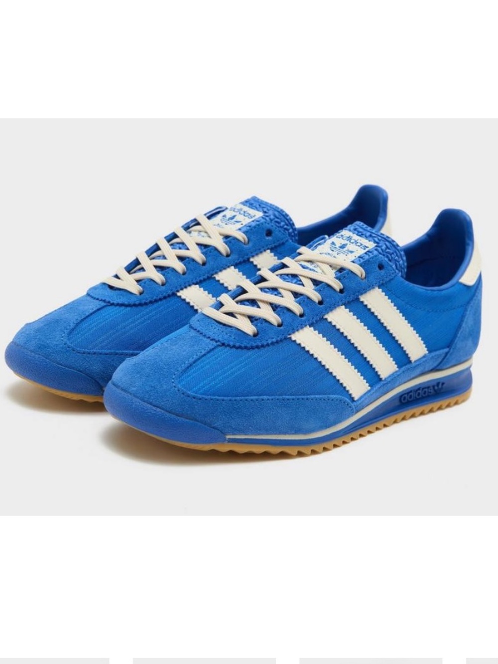 Adidas SL72 OG Women’s Royal Blue Suede Trainer w/Cream Stripes NWOB - Picture 2 of 16